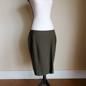Army Green Pencil Skirt
